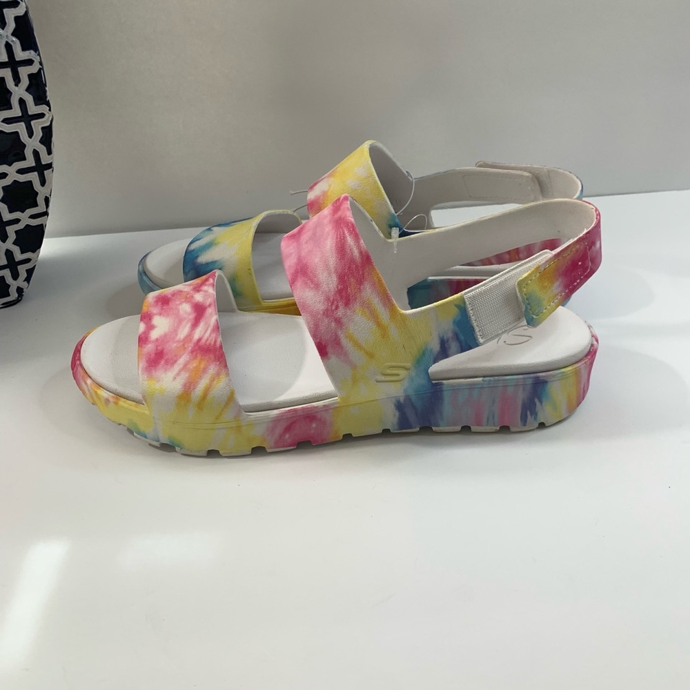 Skechers Foamies women’s sandals Tie Dye multi color size 10 - Picture 5 of 16